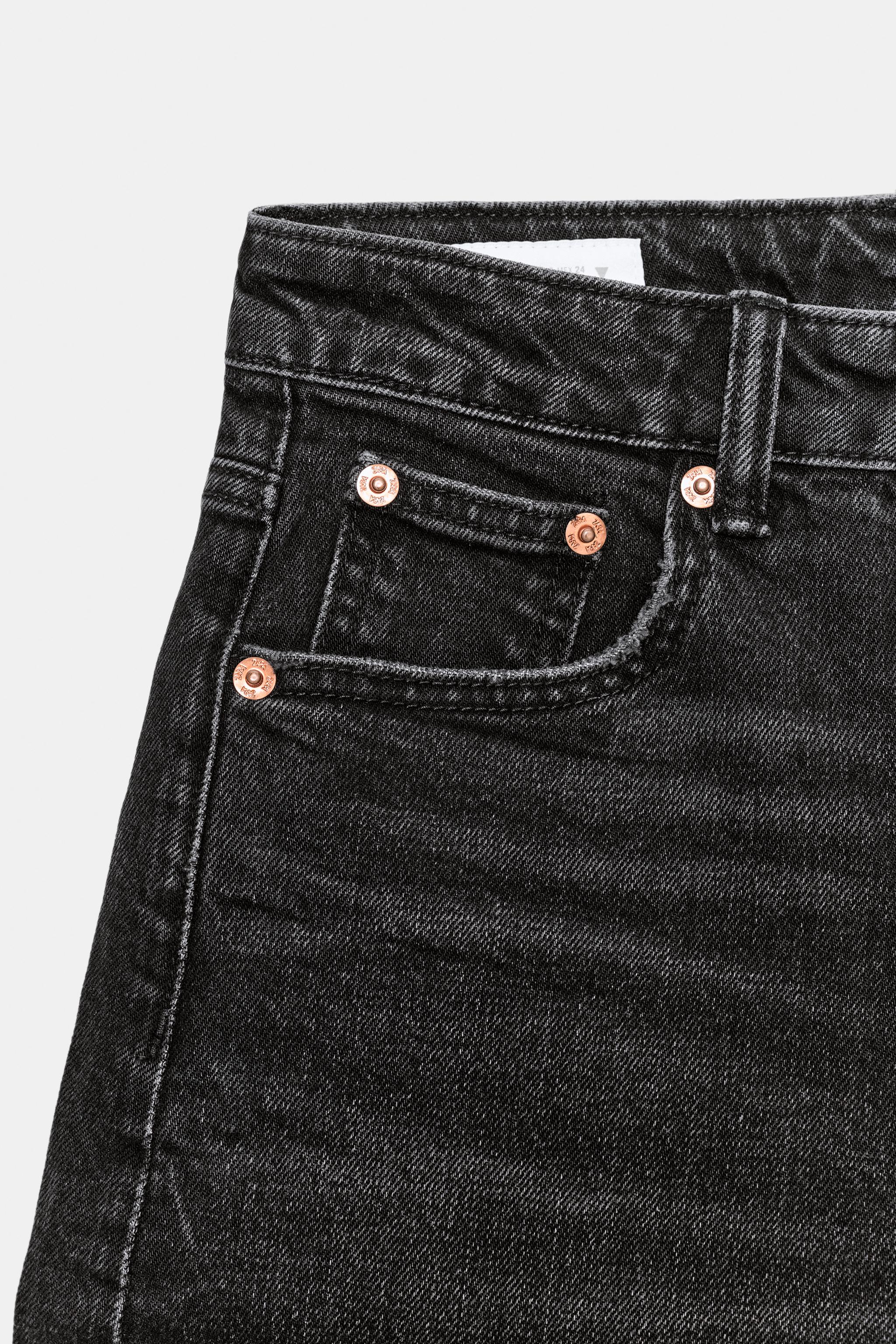 TRF MOM FIT HIGH WAIST DENIM SHORTS